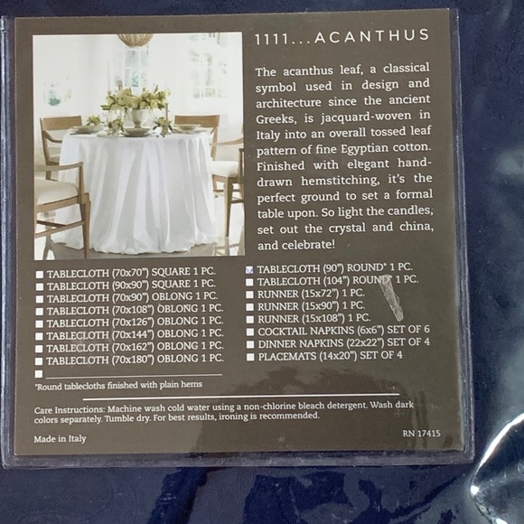 SFERRA Tablecloth - Picture 2 of 5